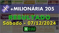 Resultado da +Milionária 205