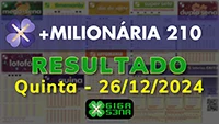 Resultado da +Milionária 210