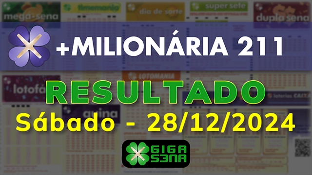 Resultado da +Milionária 211