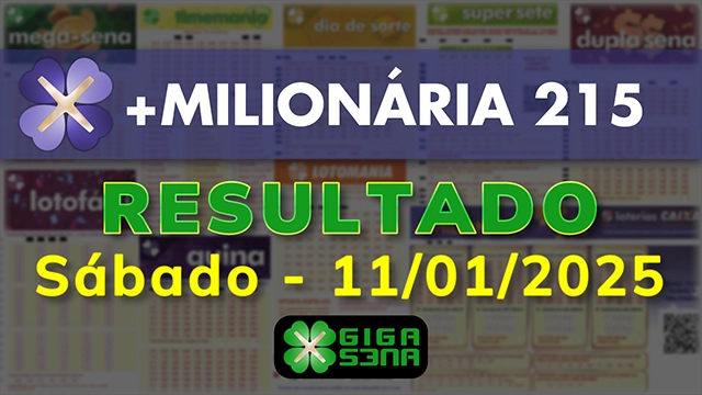 Resultado da +Milionária 215