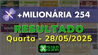 Resultado da +Milionária 254