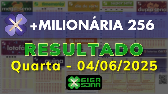 Resultado da +Milionária 256