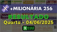 Resultado da +Milionária 256