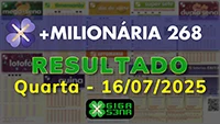 Resultado da +Milionária 268
