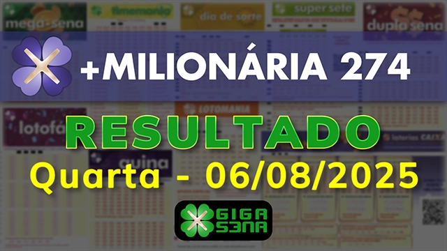 Resultado da +Milionária 274