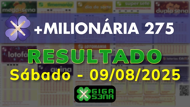 Resultado da +Milionária 275