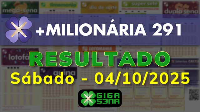 Resultado da +Milionária 291
