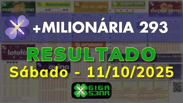 Resultado da +Milionária 293