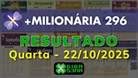 Resultado da +Milionária 296