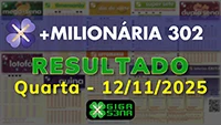 Resultado da +Milionária 302