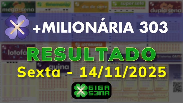 Resultado da +Milionária 303