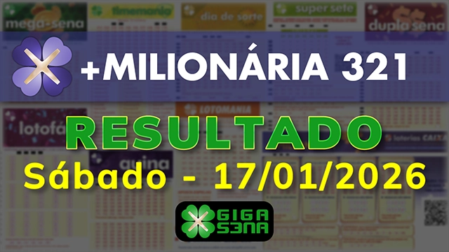 Resultado da +Milionária 321