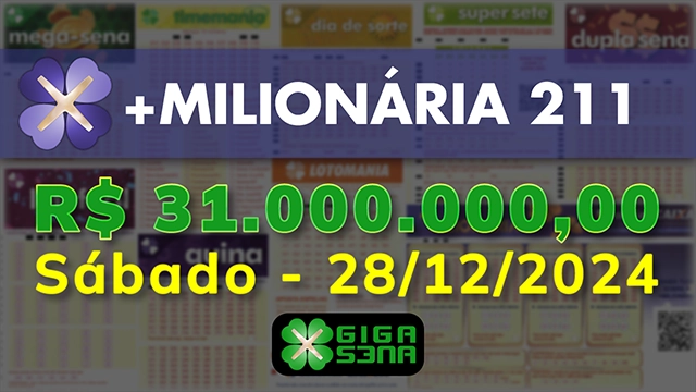Sorteio da +Milionária 211