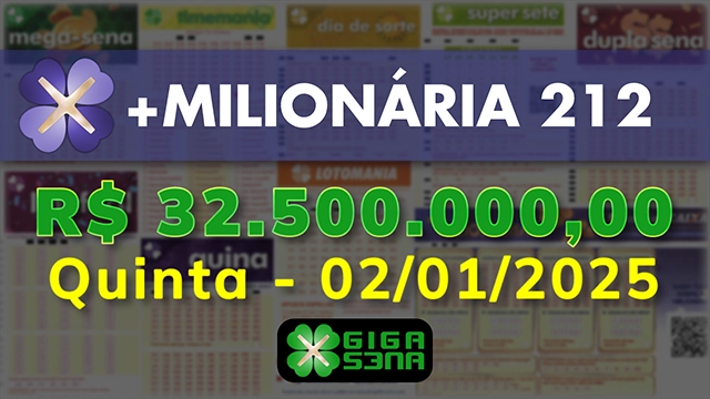 Sorteio da +Milionária 212