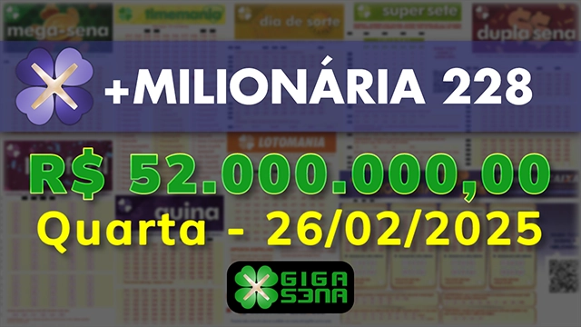 Sorteio da +Milionária 228