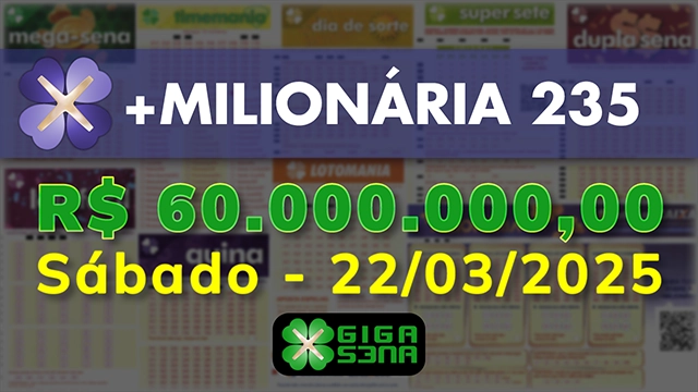 Sorteio da +Milionária 235