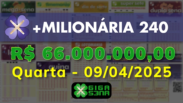 Sorteio da +Milionária 240