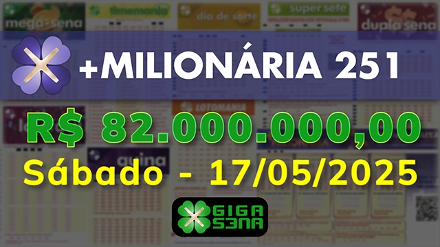 Sorteio da +Milionária 251