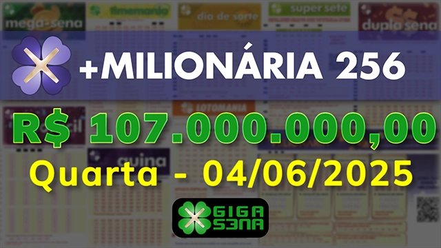 Sorteio da +Milionária 256
