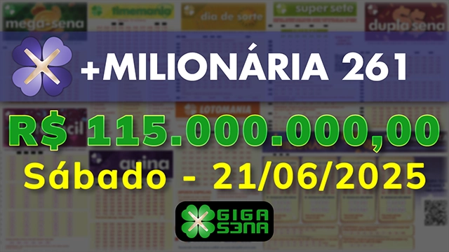 Sorteio da +Milionária 261
