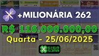 Sorteio da +Milionária 262