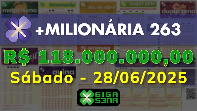 Sorteio da +Milionária 263