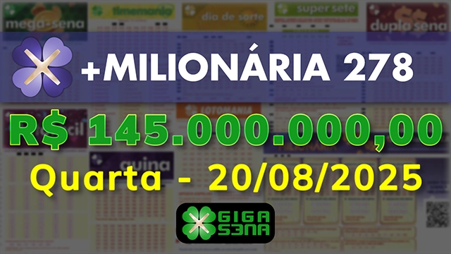 Sorteio da +Milionária 278