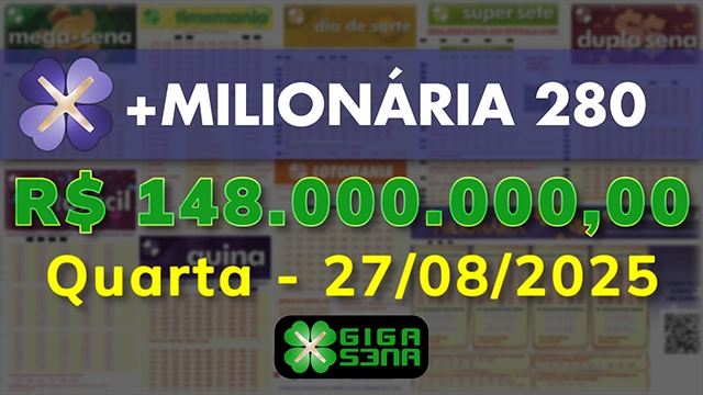 Sorteio da +Milionária 280