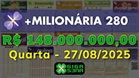 Sorteio da +Milionária 280