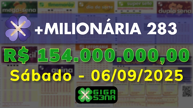 Sorteio da +Milionária 283