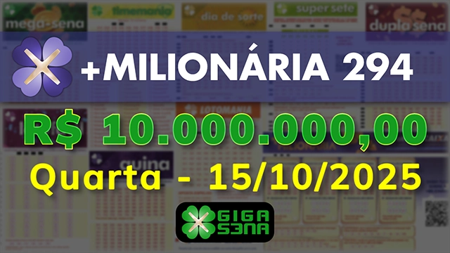 Sorteio da +Milionária 294