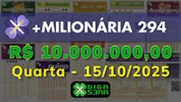 Sorteio da +Milionária 294