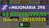 Sorteio da +Milionária 298