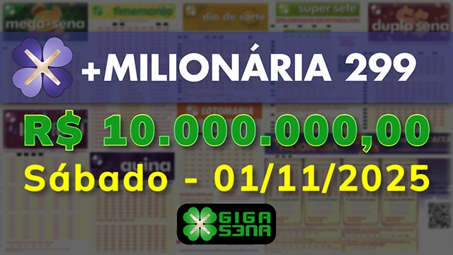 Sorteio da +Milionária 299