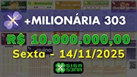 Sorteio da +Milionária 303