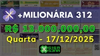Sorteio da +Milionária 312
