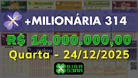 Sorteio da +Milionária 314