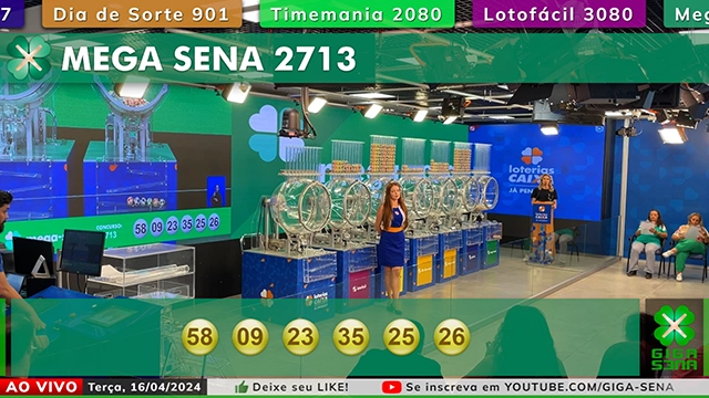 Resultado da Mega Sena 2713