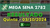 Resultado da Mega Sena 2782