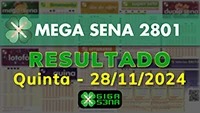 Resultado da Mega Sena 2801