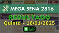 Resultado da Mega Sena 2816