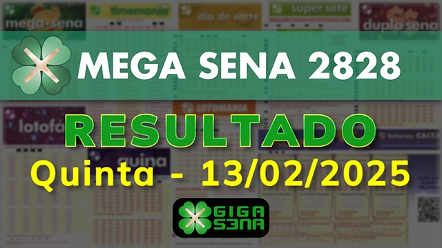 Resultado da Mega Sena 2828