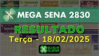 Resultado da Mega Sena 2830