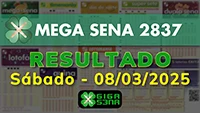 Resultado da Mega Sena 2837