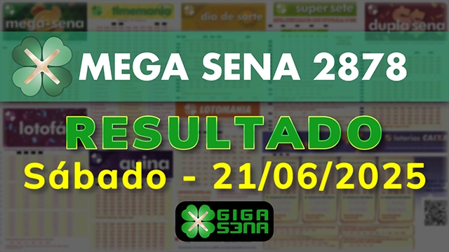 Resultado da Mega Sena 2878