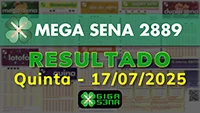 Resultado da Mega Sena 2889