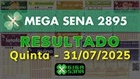 Resultado da Mega Sena 2895
