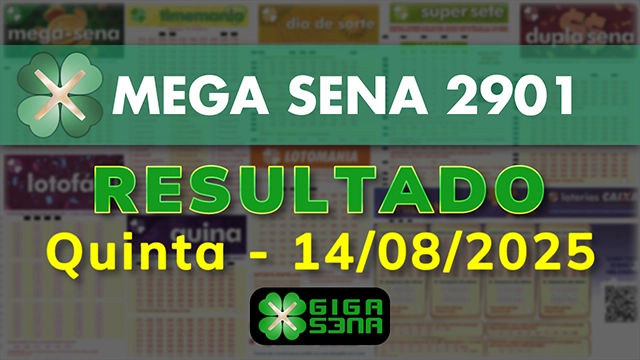 Resultado da Mega Sena 2901
