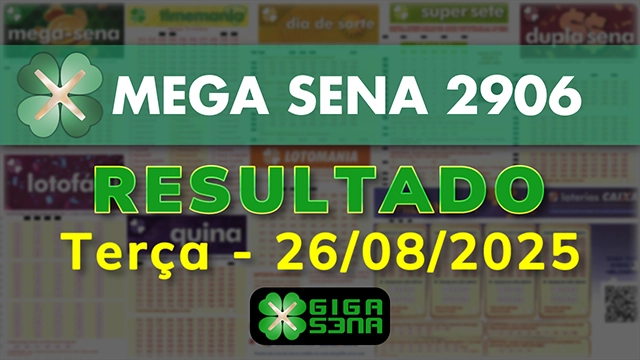 Resultado da Mega Sena 2906