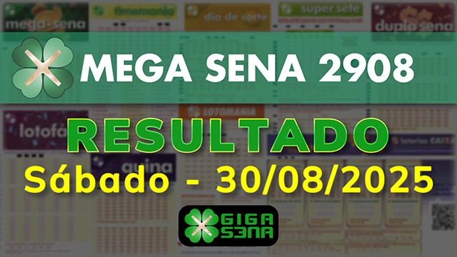 Resultado da Mega Sena 2908